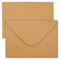 Kraft Paper Invitation Envelopes 4x6 for Special Occasions, Such As Wedding, Baby Shower, Thank You Cards, Special Occasions - A6 V Flap Brown Envelopes (50 Pack)